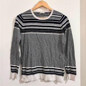 Vince Striped Pullover Lightweight Sweater‎
